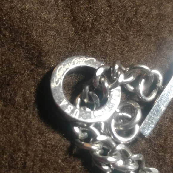Ed Hardy Stainless Steel Chain with 3 Brighton Charms - Picture 8 of 8